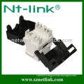 180 degree black color cat5e utp rj45 tooless modular jack